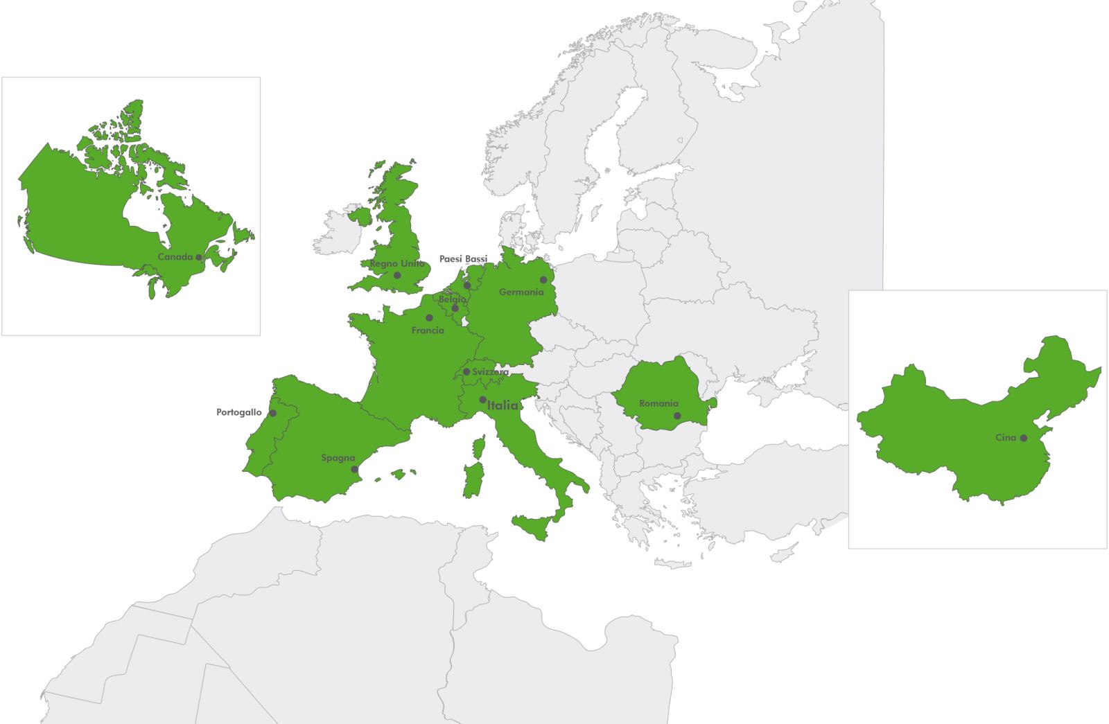 La presenza di ISAGRI nel mondo